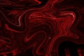 Red and black liquid color. abstract background and texture Royalty Free Stock Photo