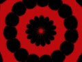 Red black mandala geometries, forms, colorful abstract background, texture Royalty Free Stock Photo