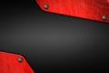 Red and black metal background and texture Royalty Free Stock Photo