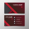 Red and black modern creative business template patterned and name card,horizontal simple clean vector design minimal icon concept Royalty Free Stock Photo