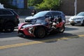 Red and Black Polaris Motorcycle.