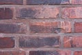 Red and black rustic old brick wall texture Royalty Free Stock Photo