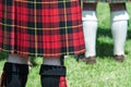 Red and Black Scottish Kilt Royalty Free Stock Photo