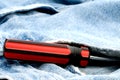 Red and black screwdriver in jeans pocket Royalty Free Stock Photo