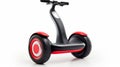 Red And Black Self Driving Scooter: Organic Sculpting With Youthful Energy Royalty Free Stock Photo
