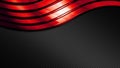 Red and black shiny metal background and carbon fiber texture