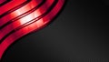 Red and black shiny metal background and carbon fiber texture