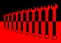 Red Black Spanner Sets