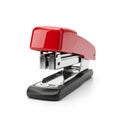 Red and black stapler isolated on white background Royalty Free Stock Photo