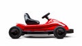 Red And Black Striped Go-kart: A Consumer Culture Critique Royalty Free Stock Photo