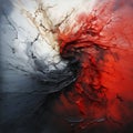 Red Black Swirl Pyroclastic Flow Still Frame Movie Chaotic Bruta Royalty Free Stock Photo