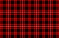 Red and black tartan plaid scottish seamless pattern background. Illustration design Royalty Free Stock Photo