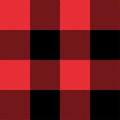 Red and Black Tartan plaid seamless abstract checkered pattern background Royalty Free Stock Photo