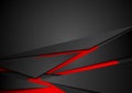 Red and black tech corporate abstract background Royalty Free Stock Photo