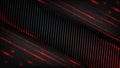 Red and black technology background featuring metallic stripes and glowing light effects with subtle embers for modern corporate Royalty Free Stock Photo
