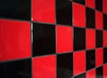 Red and black tile