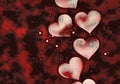 Red and Black Valentines Day Texture Design