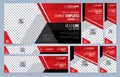 Red and Black Web banners templates