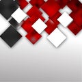 Red Black and White Squares Abstract Background Royalty Free Stock Photo