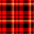 Red black yellow checkered diamond tartan plaid seamless pattern texture