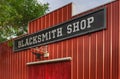 Red Blacksmith Shop Royalty Free Stock Photo