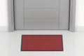 Red blank doormat