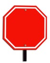 Red blank sign Royalty Free Stock Photo
