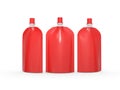 Red blank stand up bag packaging with spout lid, clipping path