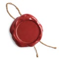 Red blank wax seal or signet