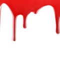 Red blood background image glossy falling Royalty Free Stock Photo
