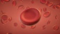 Red blood cell 3D render illustration Royalty Free Stock Photo