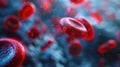 The Red Blood Cells.AI generated image Royalty Free Stock Photo