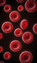 Red Blood Cells Floating: Vitality in Flow