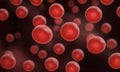 Red Blood Cells Floating: Vitality in Flow