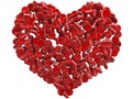 Red blood cells heart Royalty Free Stock Photo