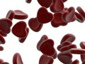 Red blood cells isolated Royalty Free Stock Photo