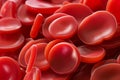 red blood cells move within blood vessels