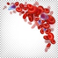 Red blood cells RBCs, erythrocytes. Royalty Free Stock Photo