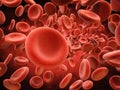 Red blood cells in vein Royalty Free Stock Photo