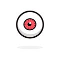 Red blood eye ball vector Royalty Free Stock Photo