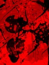 Red Blood jittery cinematic paint liquid splatter abstract vivid background wallpaper graphic art