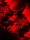 Red Blood jittery cinematic paint liquid spread abstract vivid background wallpaper graphic art