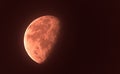 Red blood moon or planet Royalty Free Stock Photo