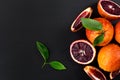 Red blood oranges Royalty Free Stock Photo