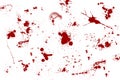 Red Blood Spill Royalty Free Stock Photo