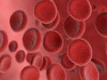 Red bloodcell flow Royalty Free Stock Photo