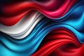 Red and blue abstract waving background