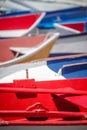 Colorful boats at La Gomera port Royalty Free Stock Photo