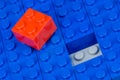 Red and blue building blocks