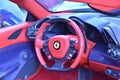 Red-blue cabin of 488 Spider